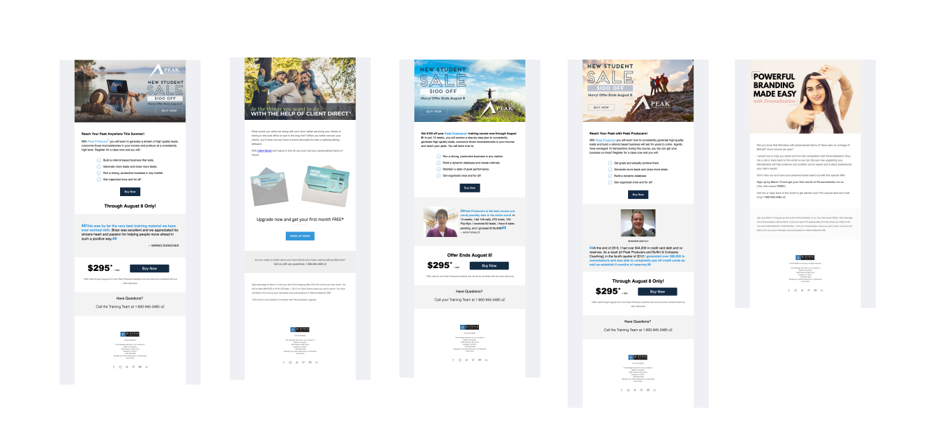 Buffini & Company website mock up
