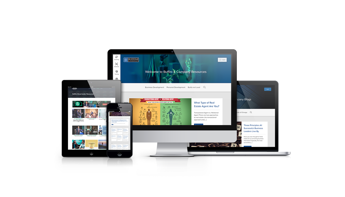 Buffini & Company website mock up