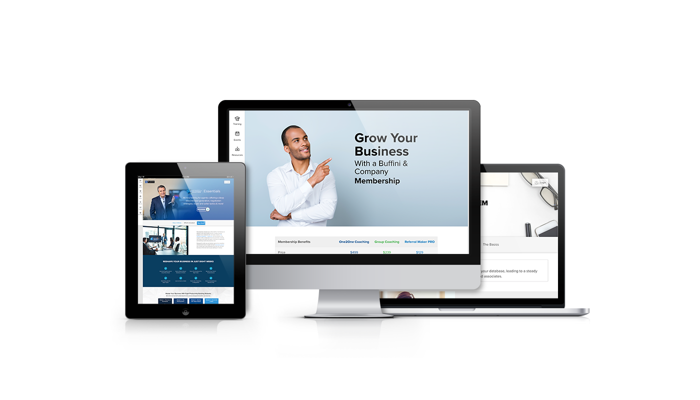 Buffini & Company Website mock up